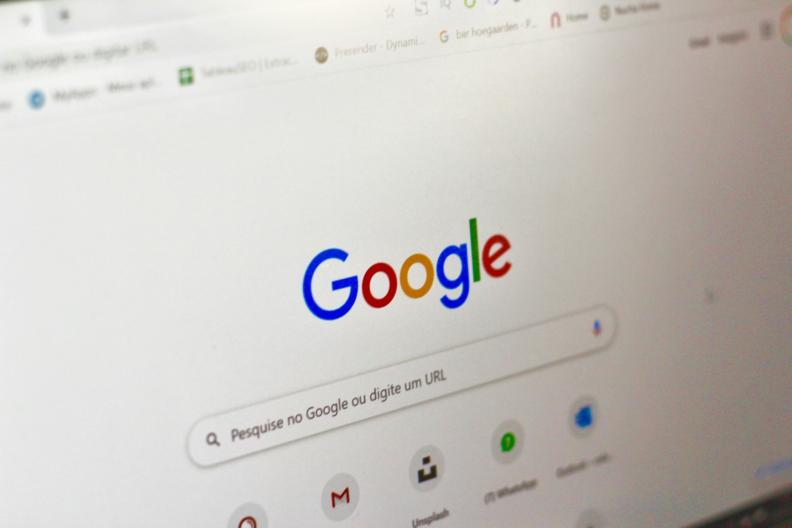 Google search page on a laptop screen, where E-E-A-T shapes which results people trust